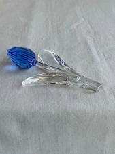 Swarovski Crystal SCS Renewal Gift #60656746 Blue Faceted Bud Tulip 3.5"