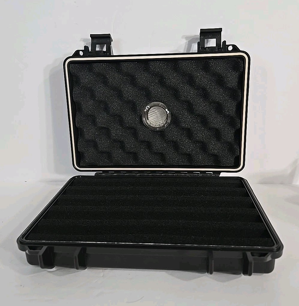 Gurkha Lotus 5 Cigar Travel Humidor Hard Plastic 