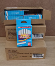 White Dustless Chalk Sticks Scholastic 24 Bx--288 Sticks