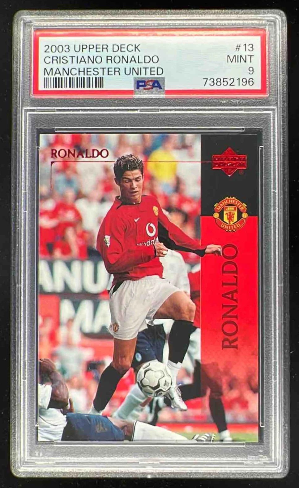2003 Upper Deck Manchester United #13 Cristiano Ronaldo PSA 9