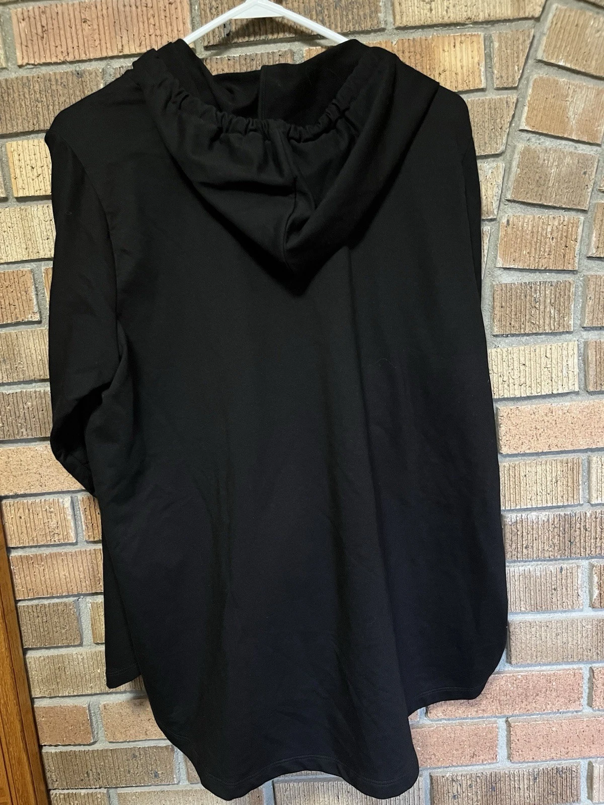 Felpa Michael Kors nera con cappuccio e logo MK borchie oro taglia 1X nuova con etichetta