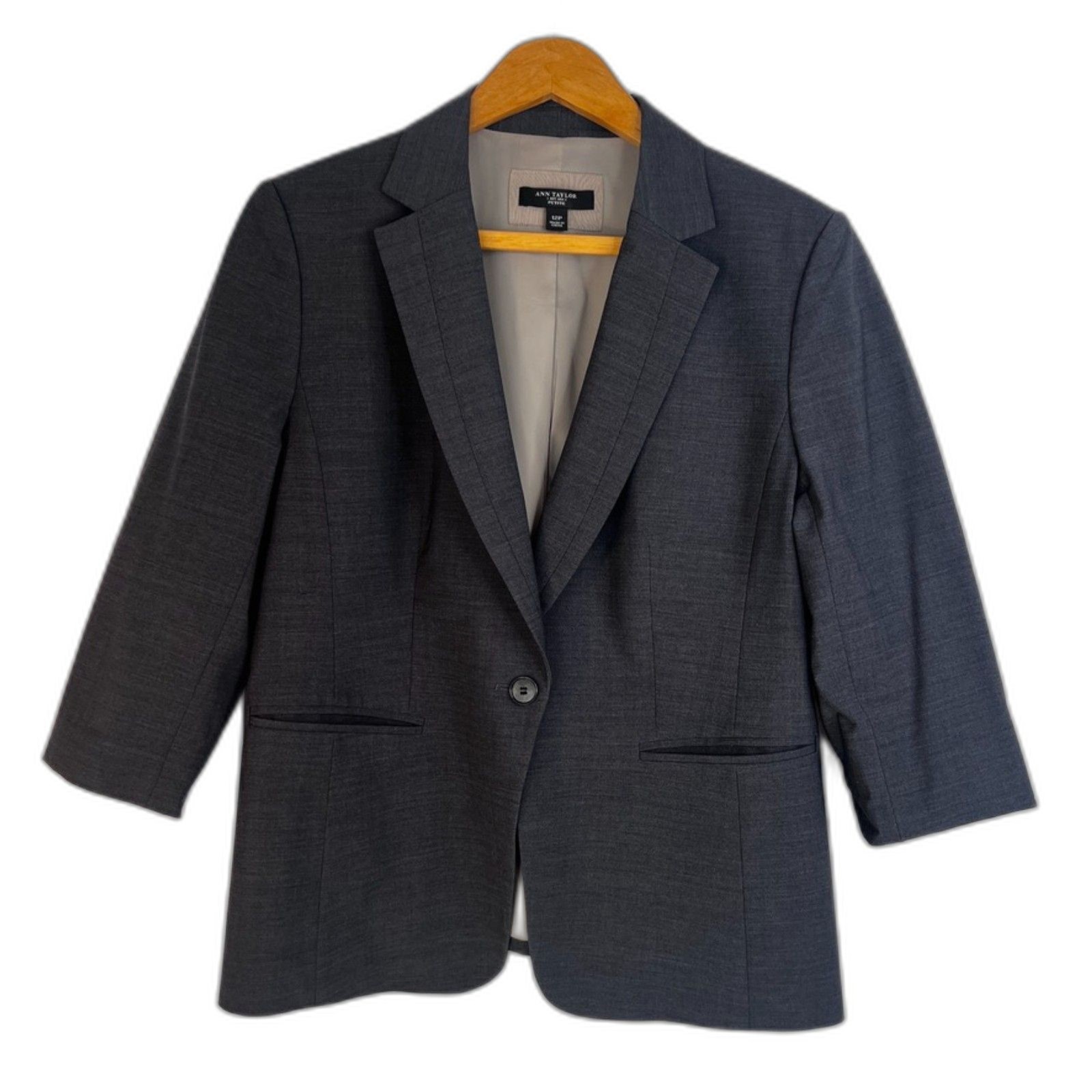 Ann Taylor Single Breasted One Button Basic Caree… - image 1