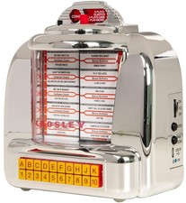 CR1120A-SI Diner Mini Jukebox Bluetooth Tabletop FM Radio