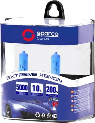 Paar Glühbirnen Auto h7 12V 55W Licht Kaltweiß SPARCO - Bild 1 von 2
