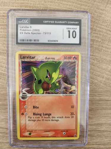 Larvitar δ graded CGC 10 for sale on eBay