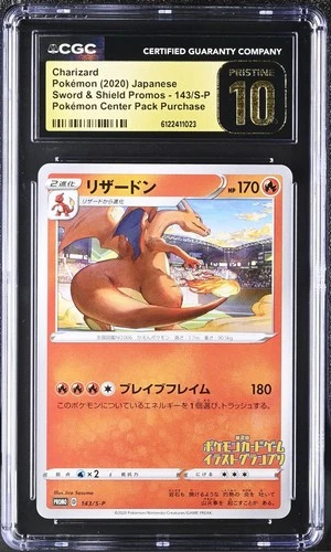 Pokemon Japanese CGC 10 Pristine Charizard Illustration Grand Prix Promo