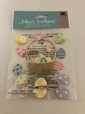 Jolee's Boutique - Dimensional Stickers - Easter Egg Basket  Eggs -  SPJB053