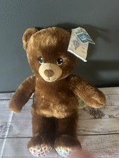 Build A Bear Happy Birthday Plush Brown Teddy 15" Stuffed Animal Toy BABW New