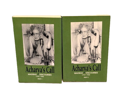 Acharya's Call Madras Discourses Book Set Second Edition 1995 Part 1 & 2 Aiyer