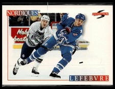 1995-96 Score #192 Sylvain Lefebvre Quebec Nordiques