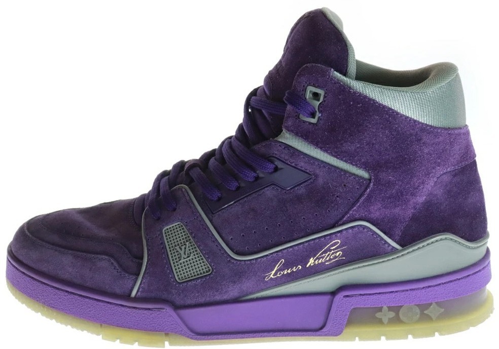 Louis Vuitton ルイヴィトン LVトレイナー パープル スエード Louis Vuitton Trainer Purple for sale | eBay