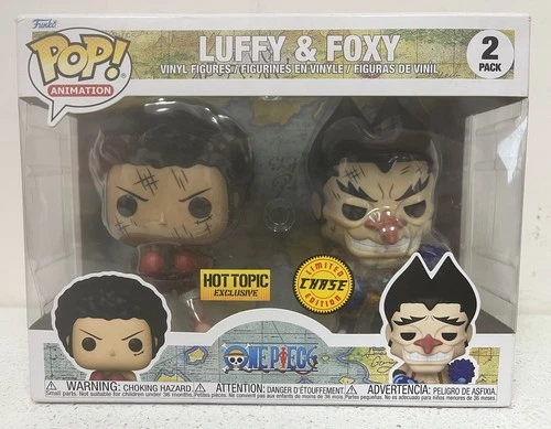 Funko Pop!  One Piece - Luffy & Foxy Chase 2-Pack - Hot Topic Exclusive