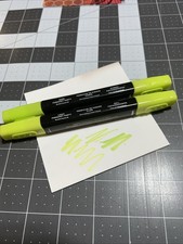 Stampin Up Retired PARAKEET PARTY In Color BLENDS Markers Set of 2 Green