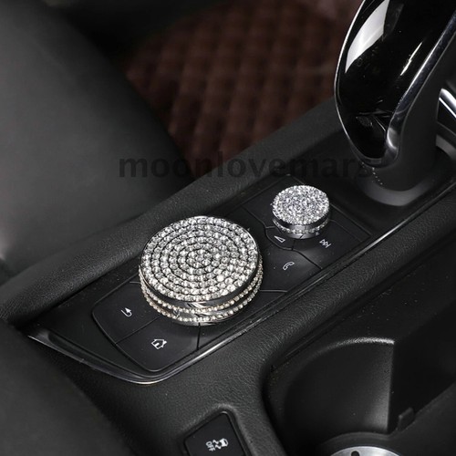 For 17-23 CT5 CT6 XT4 XT5 XT6 Diamond Central Control Multimedia Knob Cover Trim - Foto 4 di 8