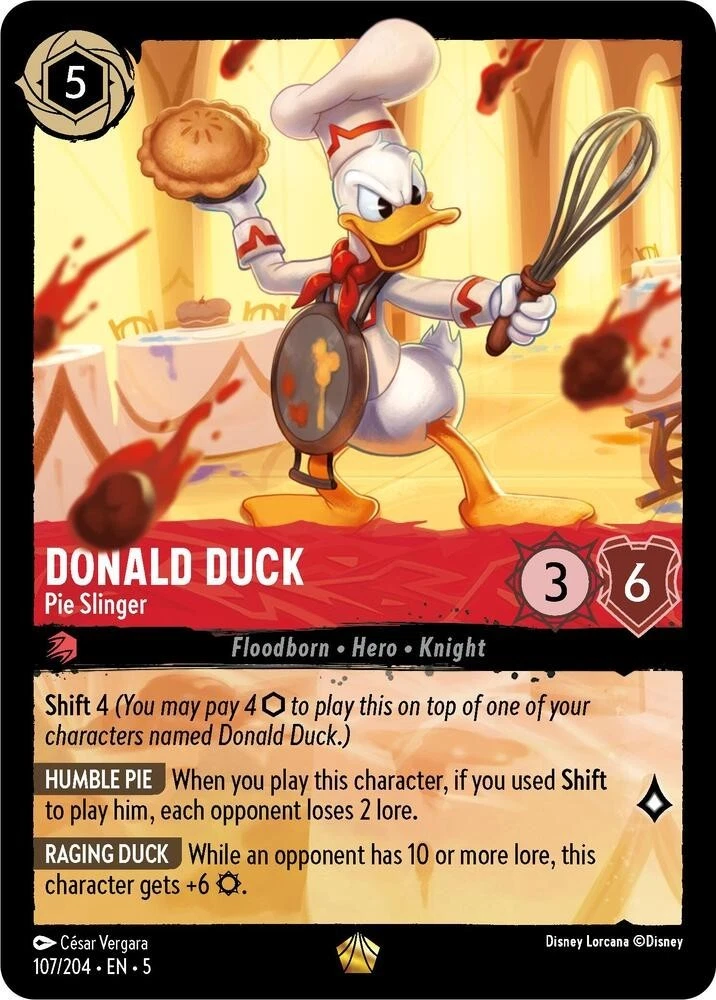 25+ Donald Duck - Pie Slinger 107/204 Shimmering Skies for sale