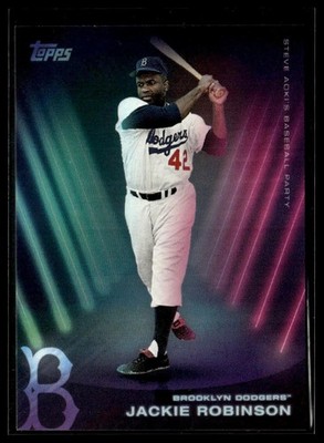 2022 Topps X Steve Aoki 90 Jackie Robinson Brooklyn Dodgers