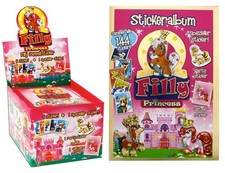 FILLY Princess Sticker - 1 Display mit 50 Stickert&uuml;ten + Sammelalbum NEU OVP