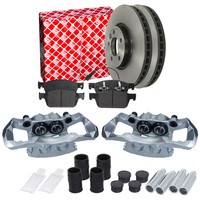 Febi Bremsscheiben 340Mm BeläGe Wako + Bremssattel Set Vorne FüR Transporter 5 6