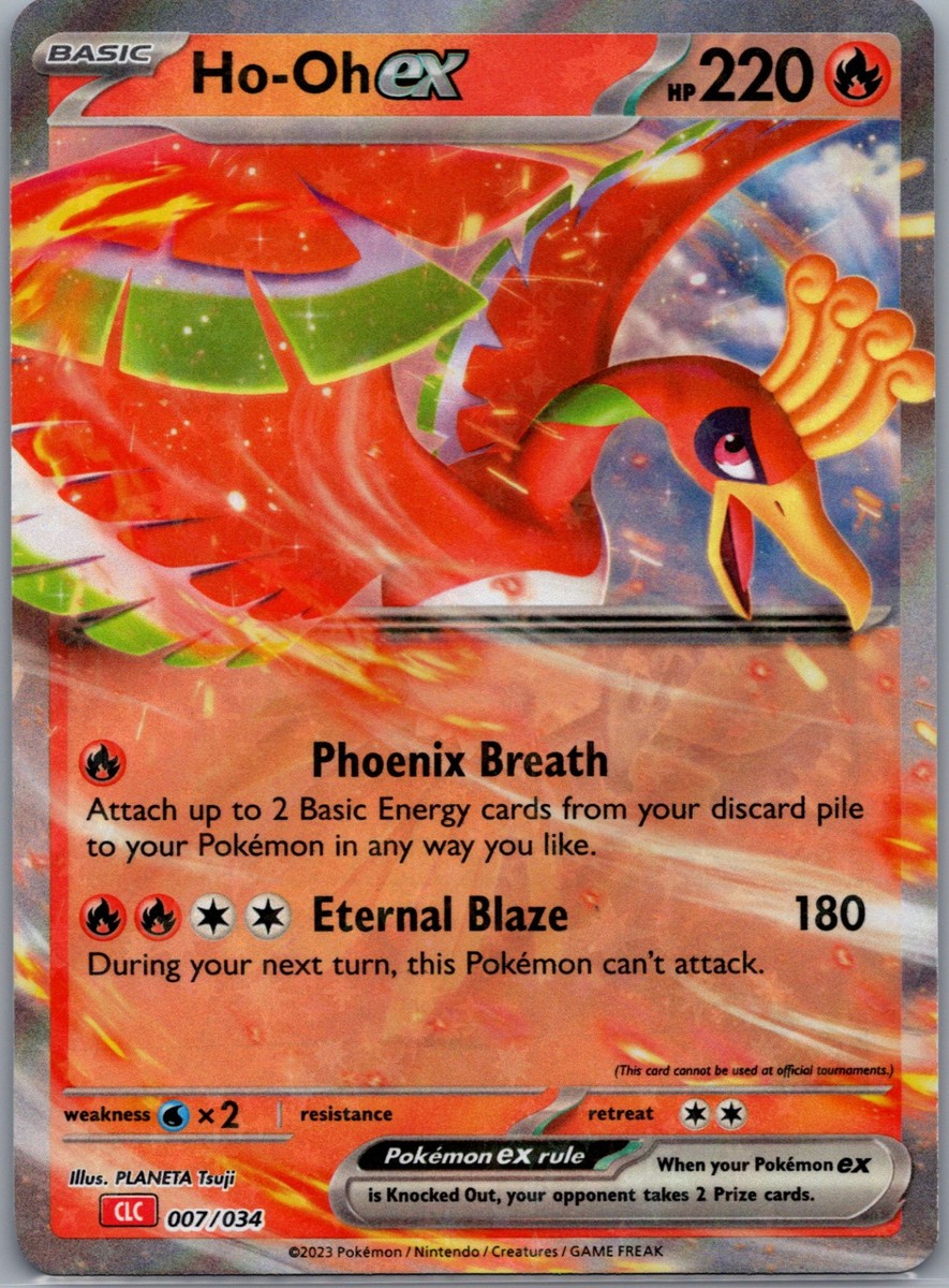Ho-oh ex Classic Collection Trading Card Game Classic 007/034 NM