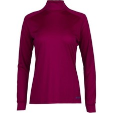 Hot Chillys Wopeach Skins Solid T-Neck Womens Festival Fuchsia X-Small -Open Box