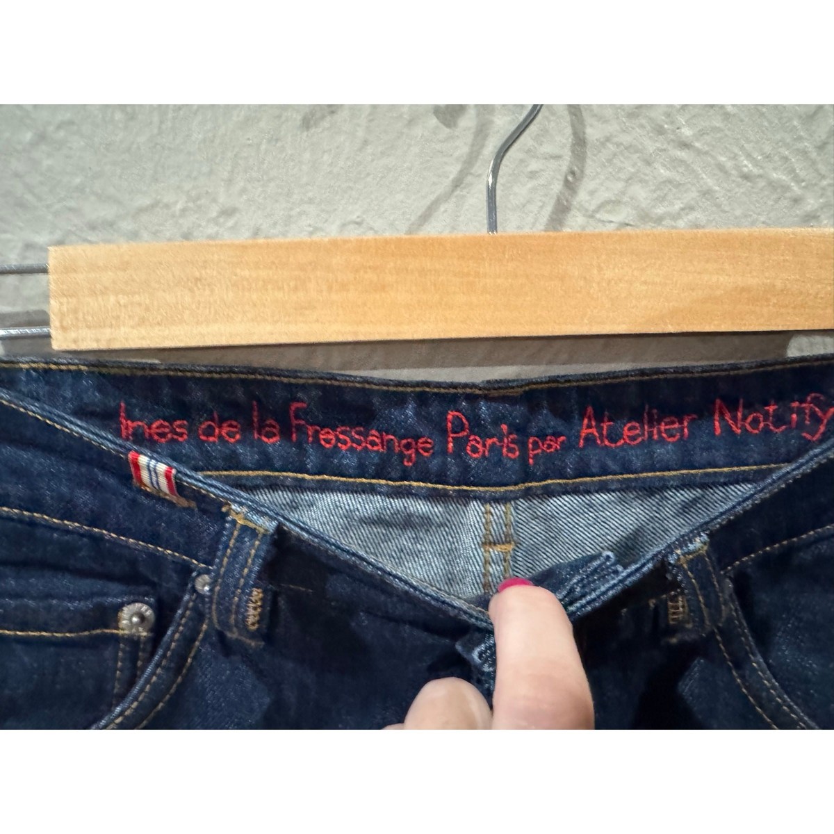 Ines de la Fressange Paris par Atelier Notify jane Blue Navy Jeans size 26 View 4
