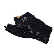 Imperial Riding Reithose Damen Hit Glitzer Silikon Vollbesatz schwarz navy 34