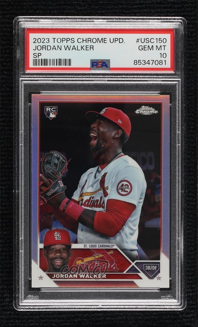 2023 Topps Chrome Update Image Variation SP Jordan Walker PSA 10 GEM MT 12m4