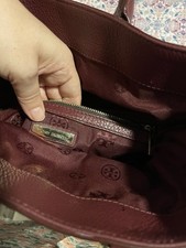 Vintage TORY BURCH Crossbody Messenger Robinson Flap Bag Expandable Leather