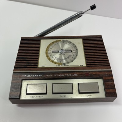 Vintage Realistic Weather Radio TimeKube Receiver WeatherRadio  Model 12-148