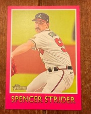 2024 Topps Heritage 1975 baseball sensations Spencer Strider - card 75BS-17