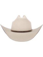 Stetson 5X Medalist Silver Grey Felt Hat 4 1/4" BRIM With Free Hat Brush