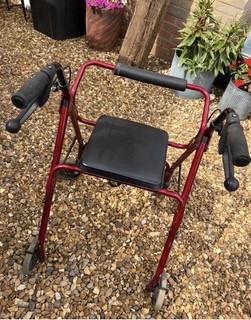 Mobility Aid 4 Wheeled Rollator Walker