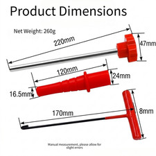 Metal and Rubber Tire Valve Replacement Tool Kit for Car Motorcycle Bikes