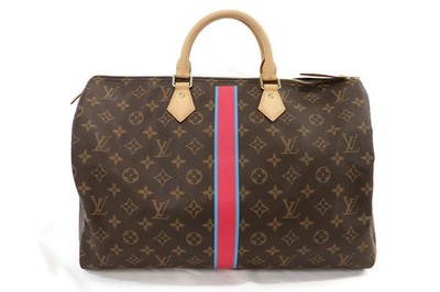 LOUIS VUITTON Speedy 40 My LV Heritage Stripe - Excellent, w/ Box