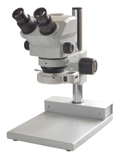 Professional Stereo Microscope 7–60× Widefield 22mm FOV, 115mm WD,  1:9 Zoom