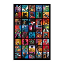 Die Drei Fragezeichen Covermotive Wandbild Poster 20x30 cm, One size, Weiß