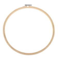 Healifty Wooden Embroidery Hoop 10.23 Inch, Round Cross Stitch Frame Khaki