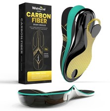 Carbon Fiber Sports Insoles with Arch Support Jump Higer Run Faster Stabi...