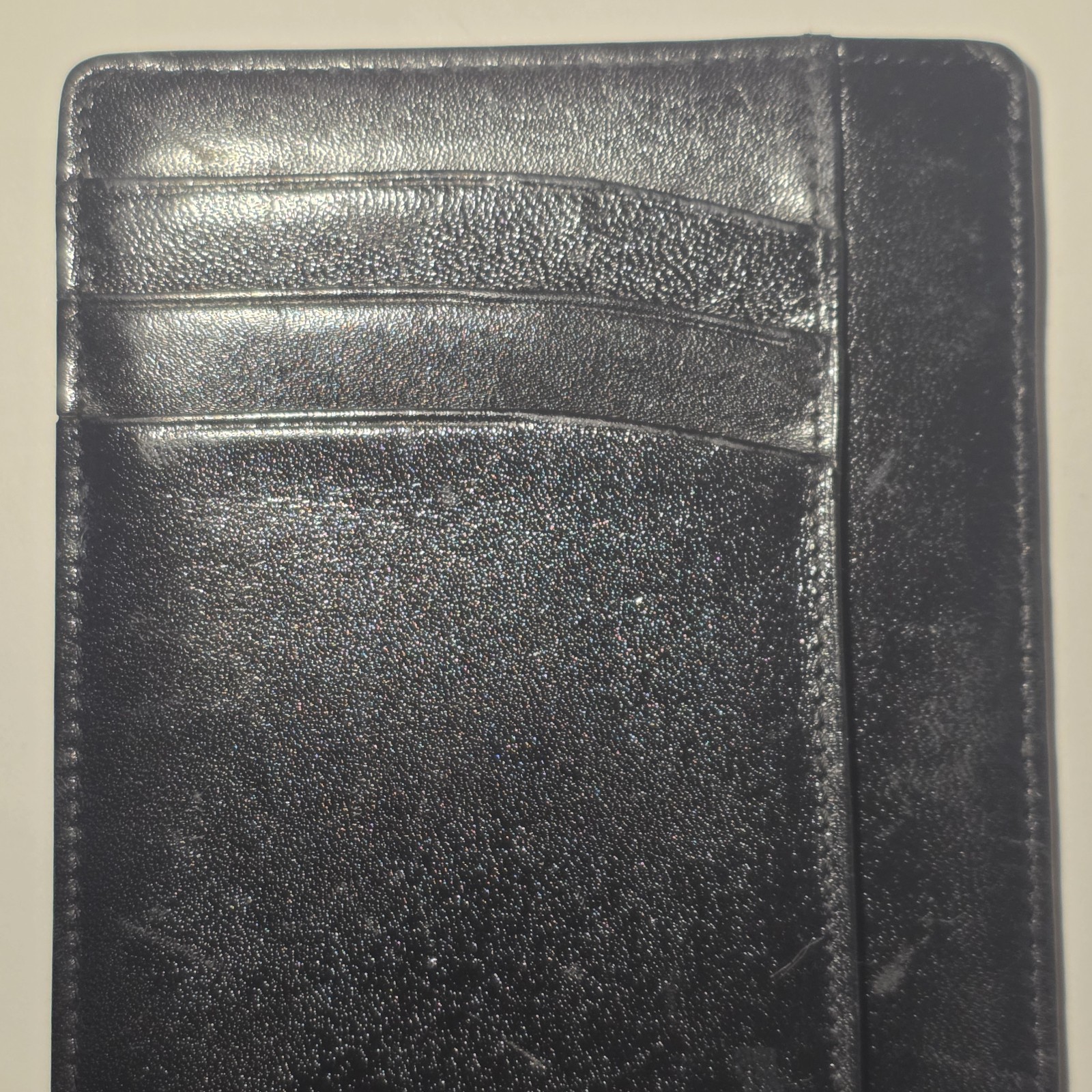 Montblanc Black Leather Card Holder Wallet Made in Italy Luxury Designer