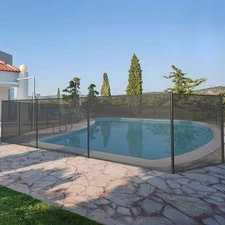 Removable Pool Safety Fence – 4x12/48/72 ft Mesh Barrier for Kids & Pets, DIY