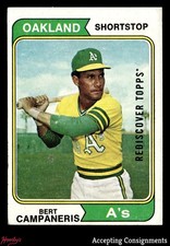 2017 Topps Rediscover Topps Buybacks Silver '74 Topps Bert Campaneris ATHLETICS