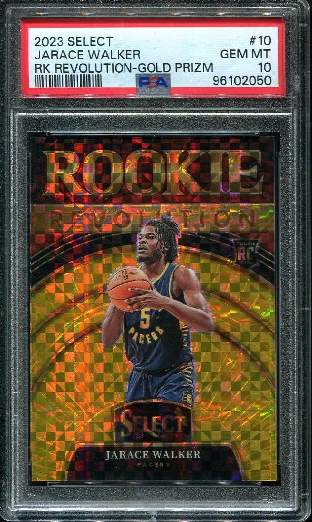 2023 Jarace Walker Rookie Card PSA 10 Select Revolution Gold Prizm /10 #10