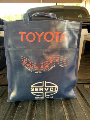 TOYOTA SERVCO HAWAII BAG VINTAGE BLUE RED WHITE