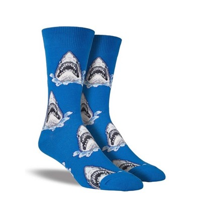 Socksmith Men's King Size Shark Attack Socks
