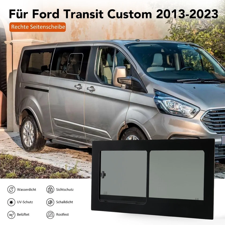 Für Ford Tourneo Custom Schiebefenster Seitenfenster Rechts Getönt UV-Schutz - Bild 2 von 4