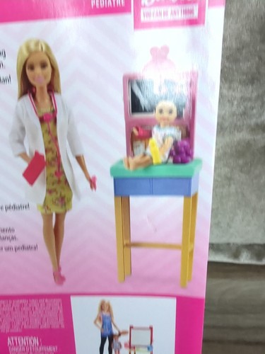 Barbie Doctor Pediatrician Doll Playset Mattel Baby Can You Anything Career - Bild 13 von 17