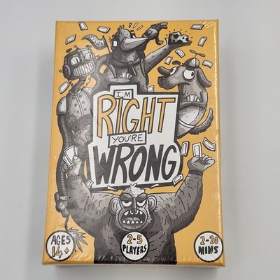 Right Wrong Games Card Game I'm Right You're Wrong (Classic Ed) Box