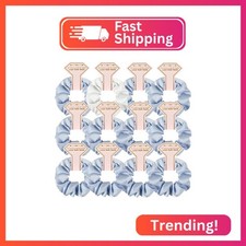 New Smooth linen Satin Bridesmaid Scrunchies 12 pack Proposal Gifts Elastics Hai