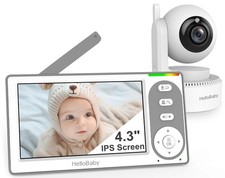 4,3 inch Video Baby Monitor 30 Hours Battery Pan Tilt Zoom No WiFi 1000ft