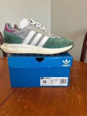 Adidas Retropy E5 Grey Collegiate Green Sneakers H03076